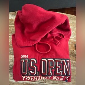 US Open Pinehurst No 2, 2014 Maroon White and Blue Sweatshirt Hoodie XL